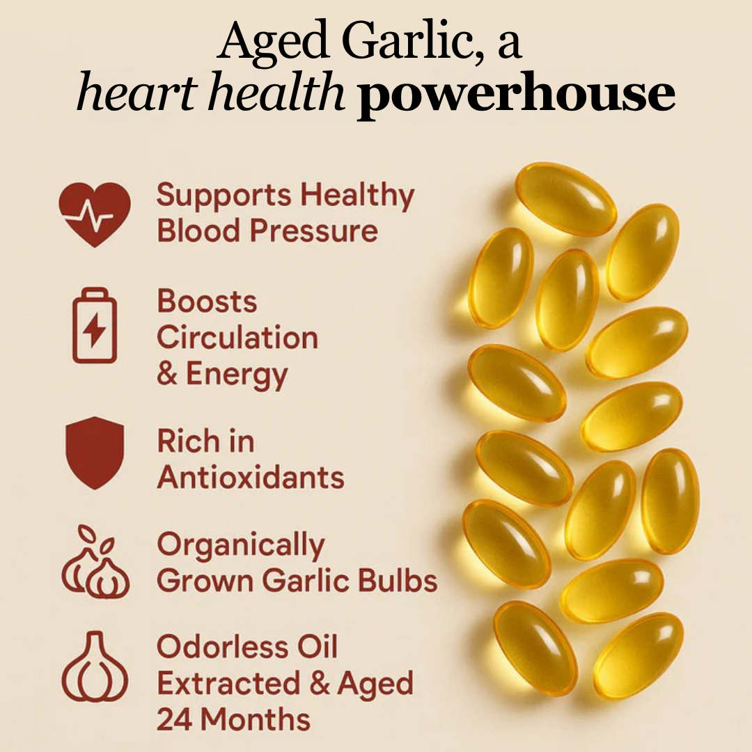 Odorless Aged Garlic Extract - 60 Softgels